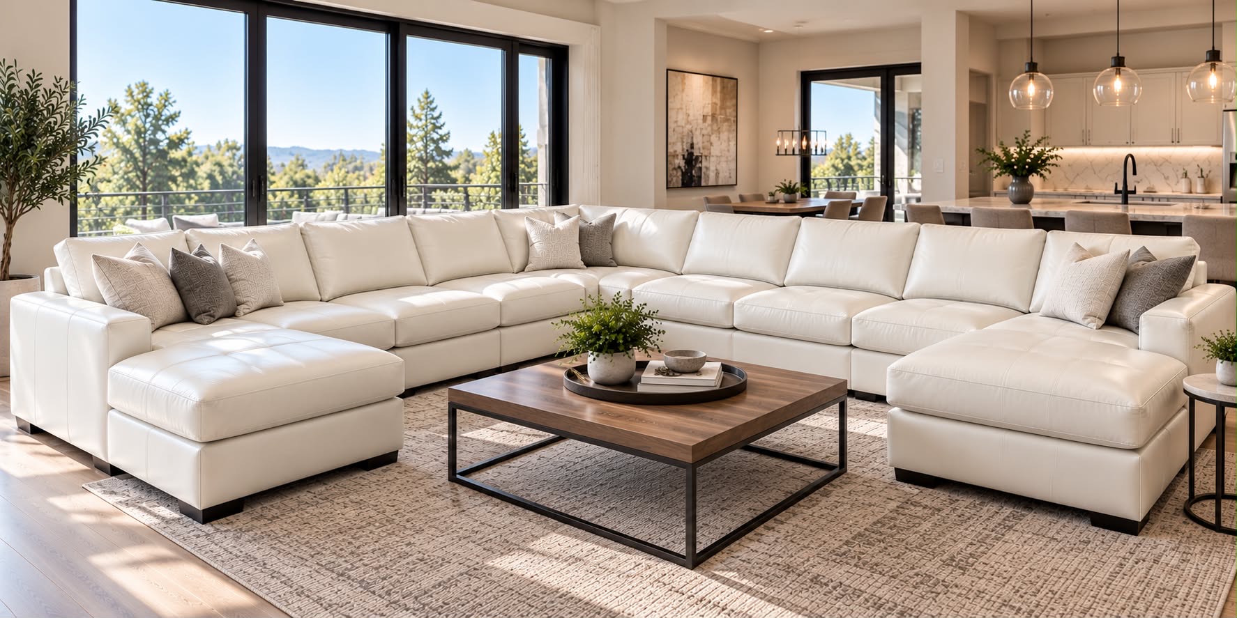 Leather Sectional / 7–8 Seats cleaning in New York