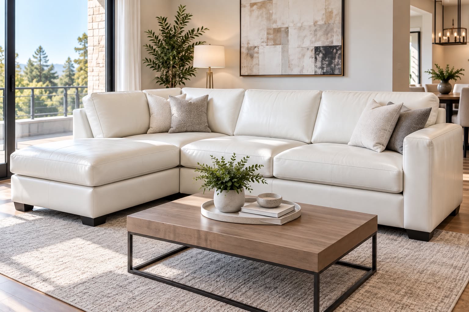 Leather L-Shape / 3–4 Seats cleaning in New York