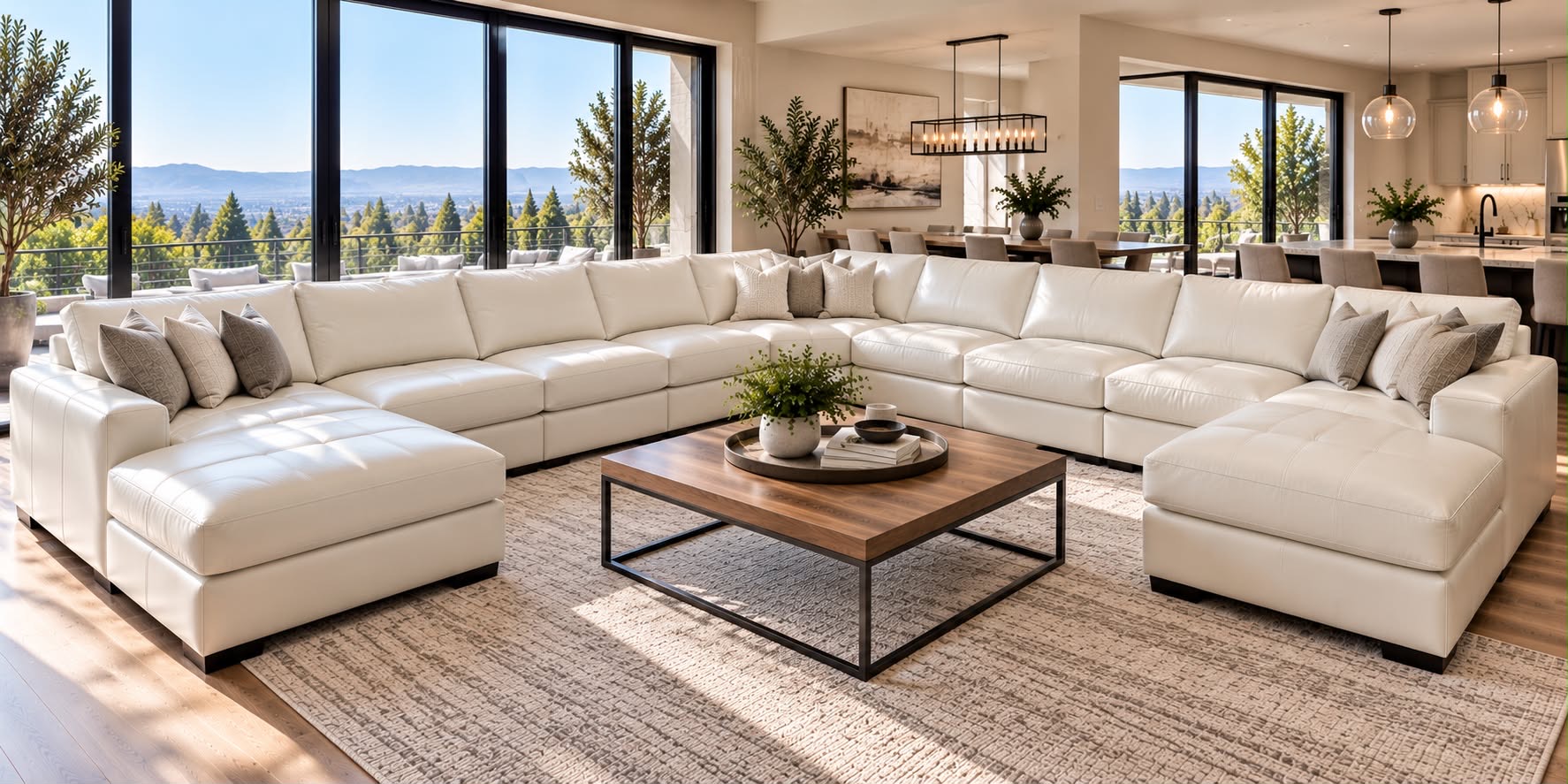 Leather Sectional / 8+ Seats cleaning in New York